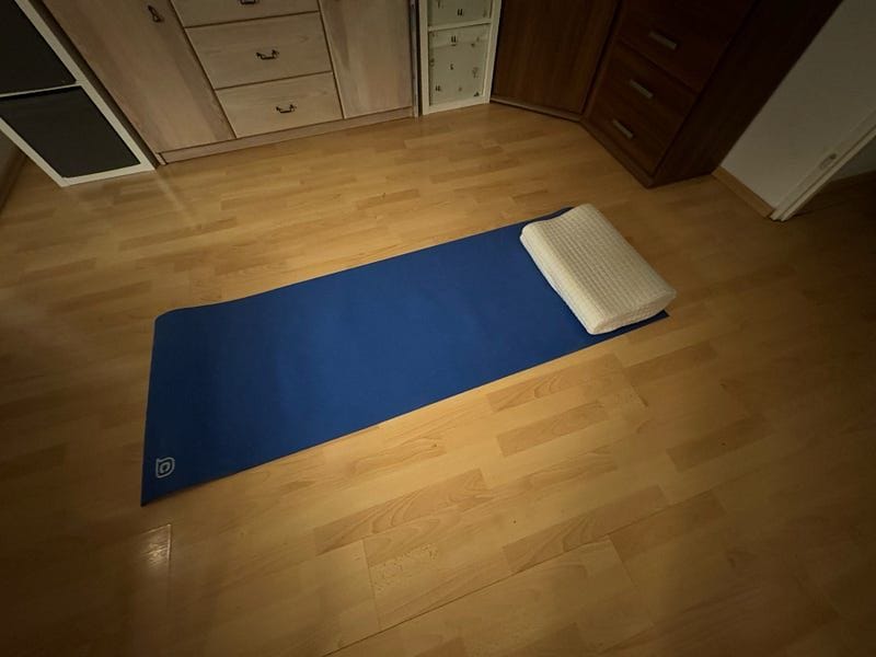 Two years sleeping on the floor